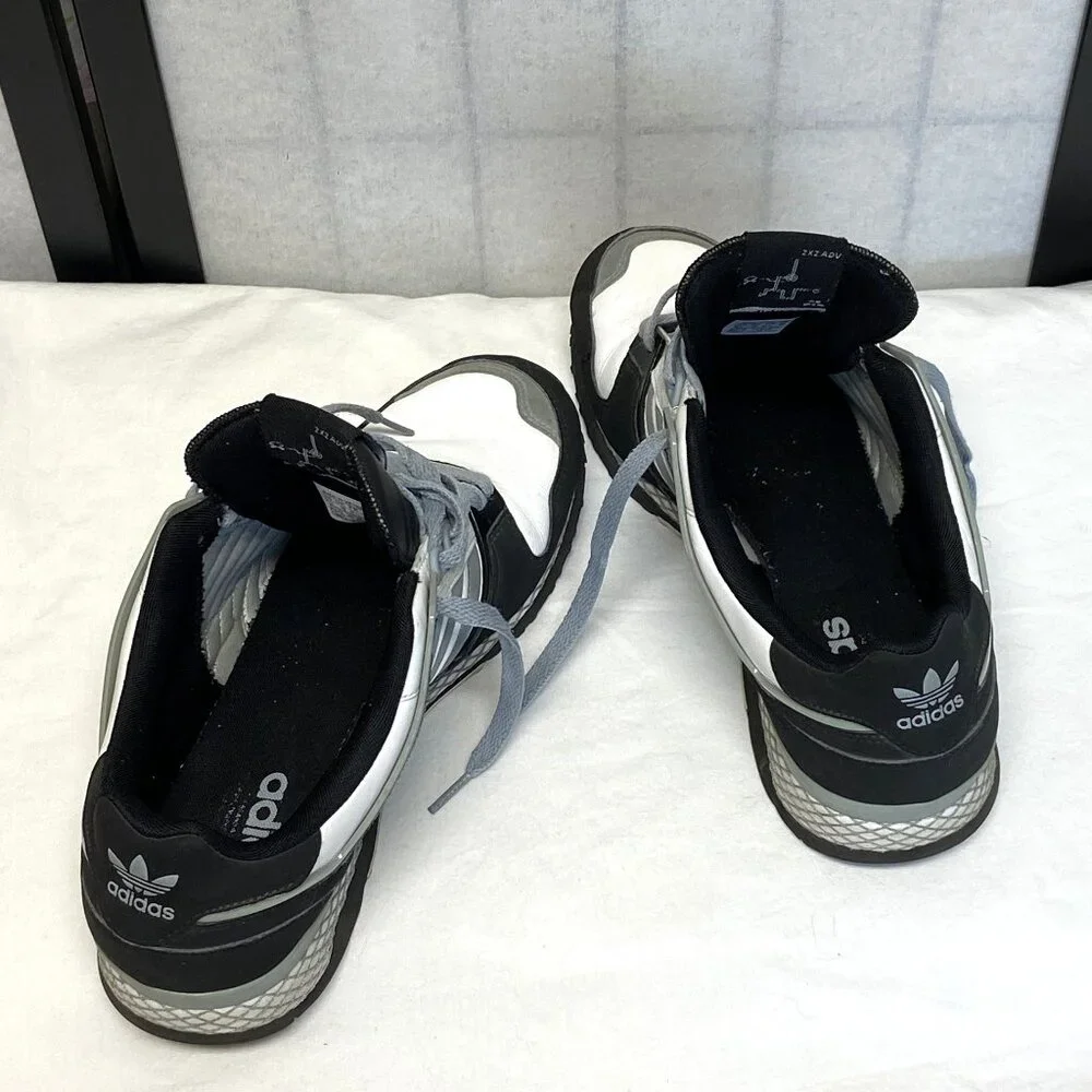 Adidas ZXZ ADV 2008 Retro Black Grey White 10.5 Lace Up Low Top Running Shoes